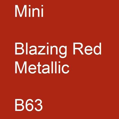 Mini, Blazing Red Metallic, B63.